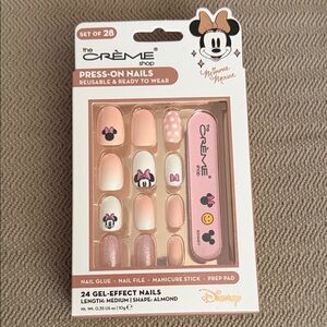 The Crème Shop x Disney Minnie Mouse Pink Press-On Nails